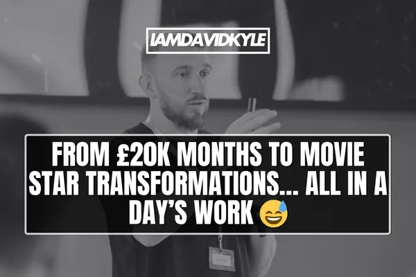 From £20k months to movie star transformations… all in a day’s work 😅
