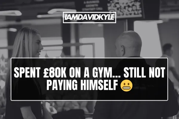 Spent £80k on a gym… still not paying himself 😬
