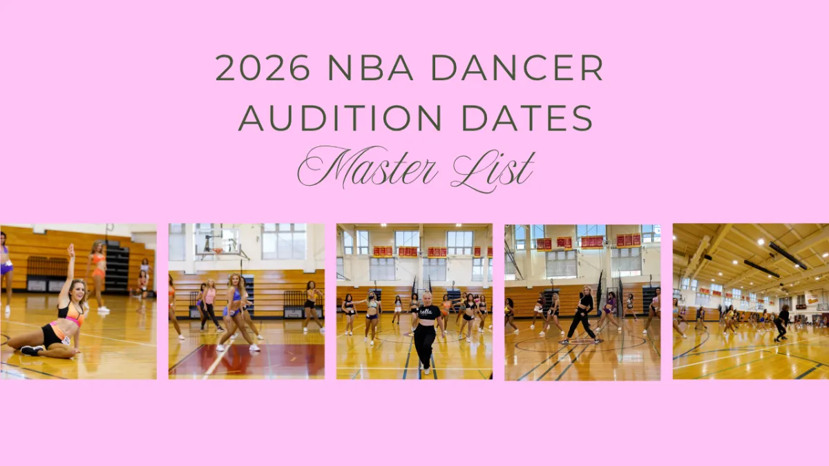 2026 NBA dancer audition dates master list with dancers performing at tryouts in various audition settings