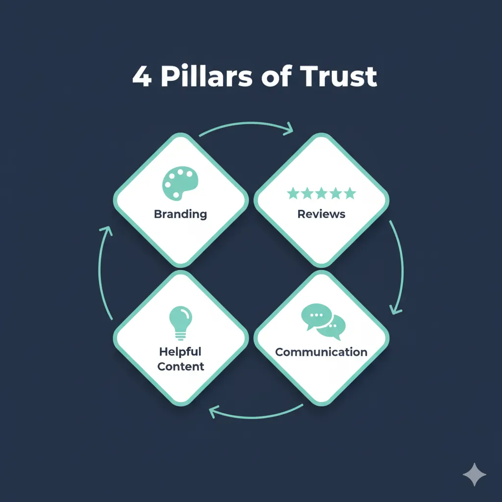 Four ways to build trust with customers before first contact.