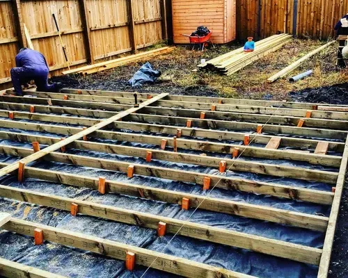 Home deck construction