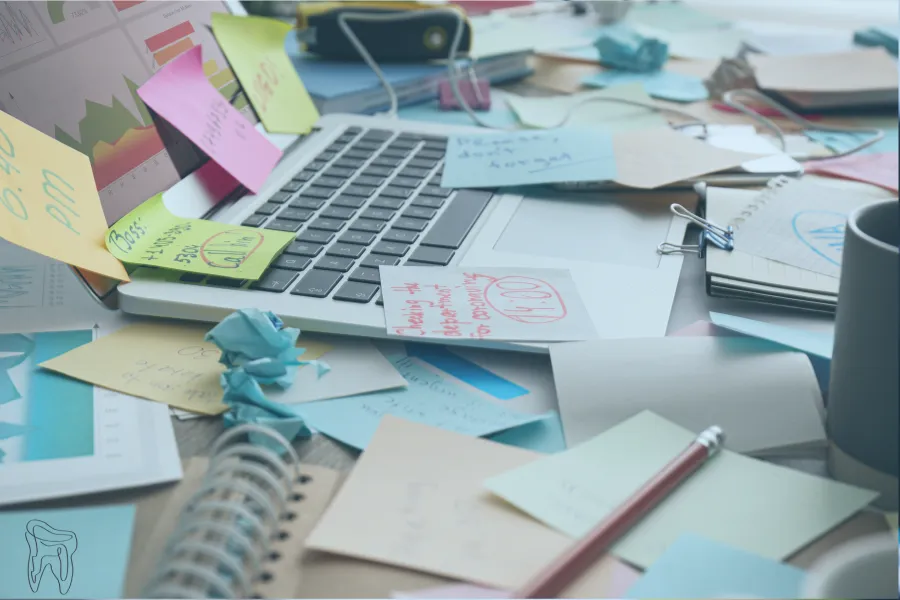 offices with stiky notes