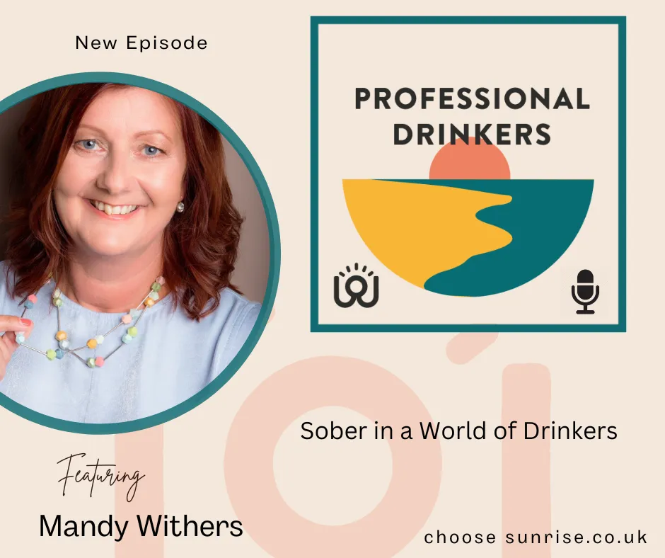 podcast cover showing episode name and a photo of mandy withers