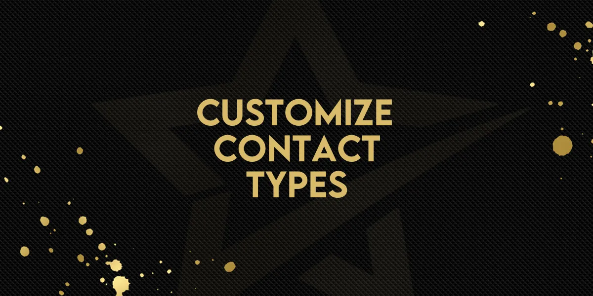 New Feature: Customizable Contact Type