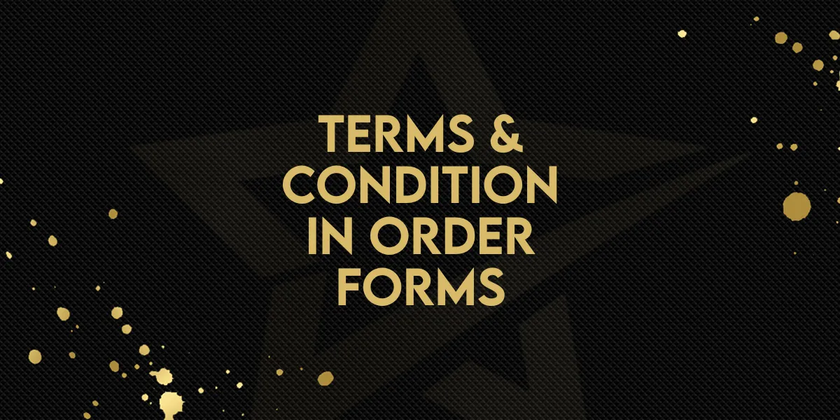 New Feature: Terms & Condition in Order Forms