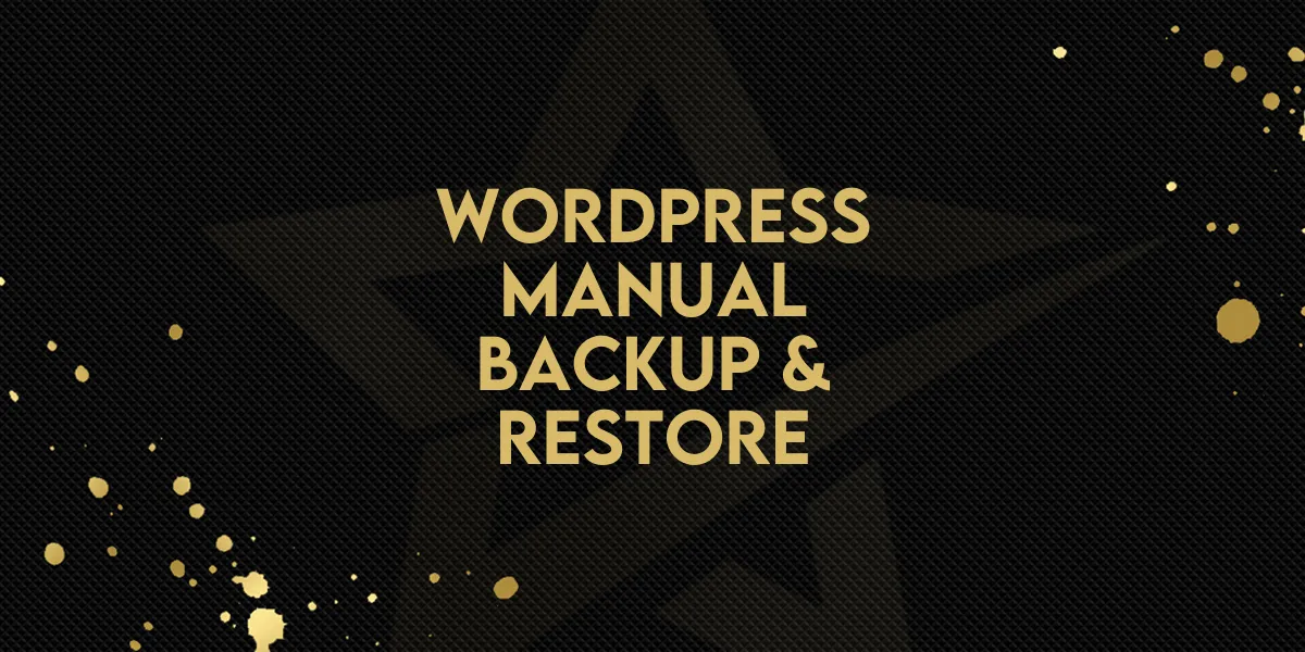 New Feature: WordPress Manual Backup & Restore