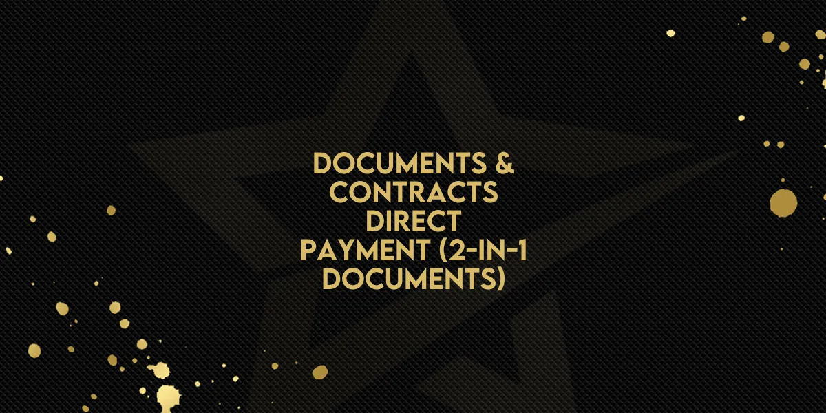 Documents & Contracts: Direct Payment (2-in-1 Documents)