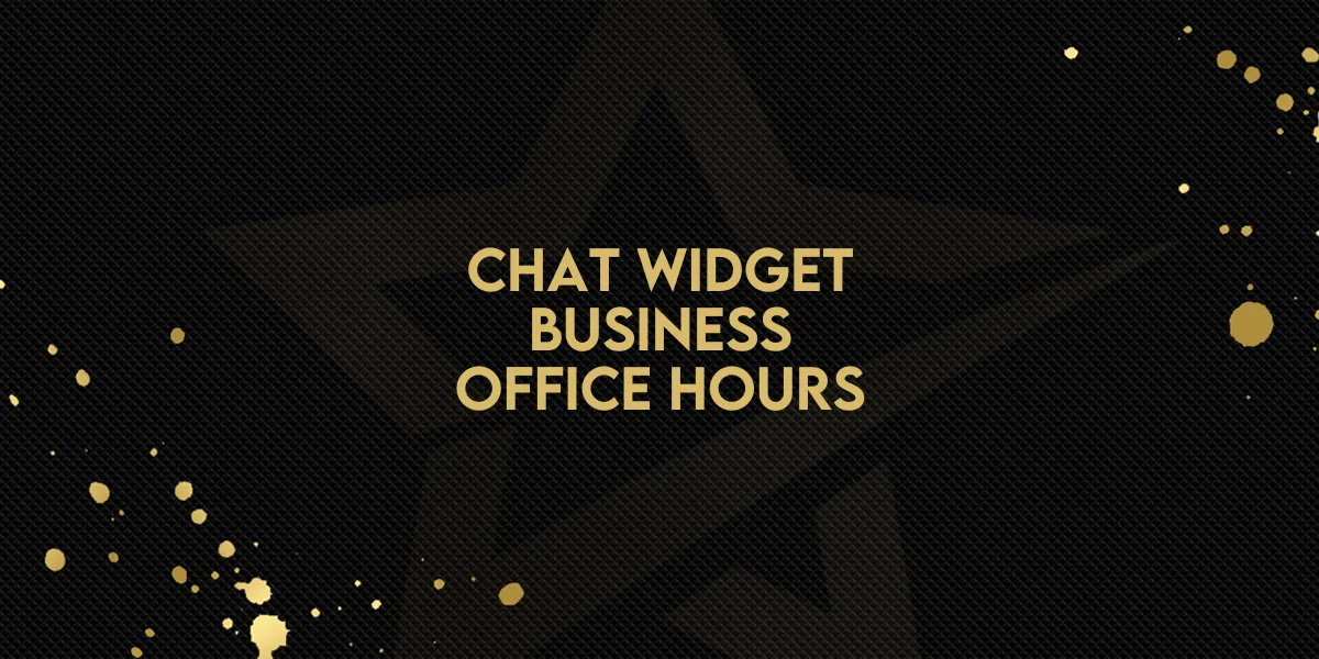 Chat Widget: Business Office Hours
