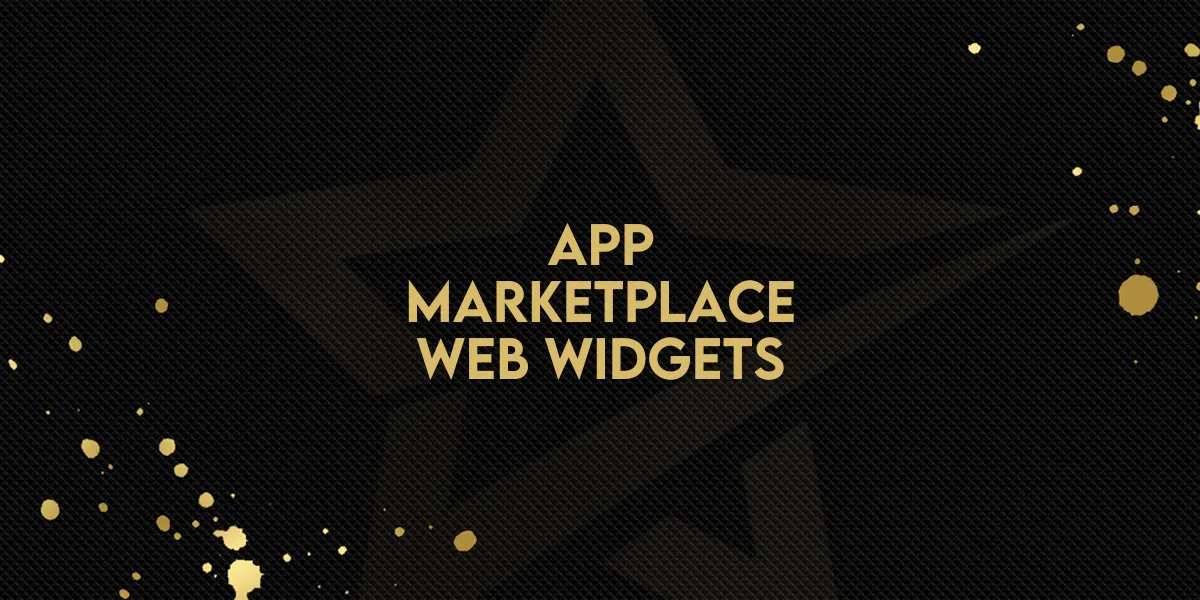 App Marketplace: Web Widgets