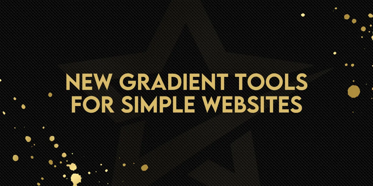 New Gradient Tools for Simple Websites