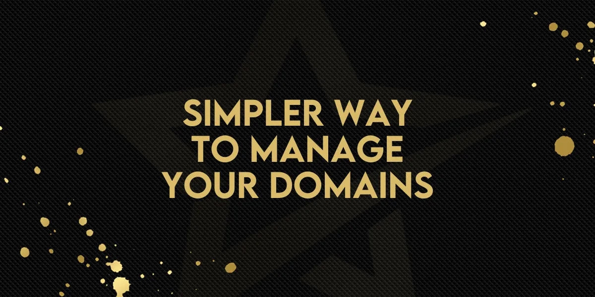 Simpler Way to Manage Your Domains