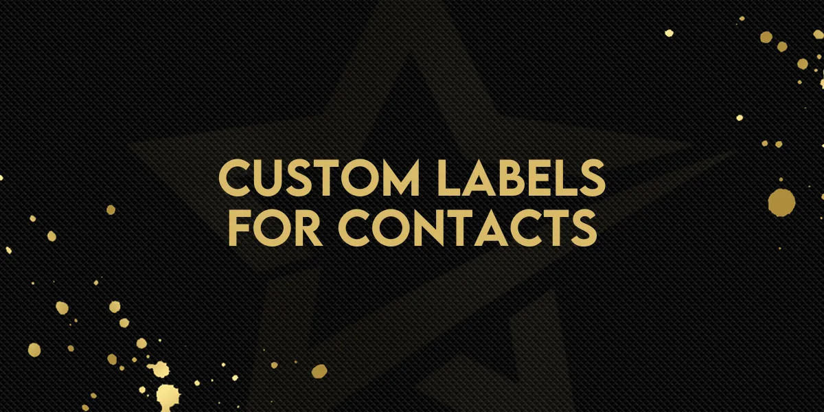 Custom Labels for Contacts