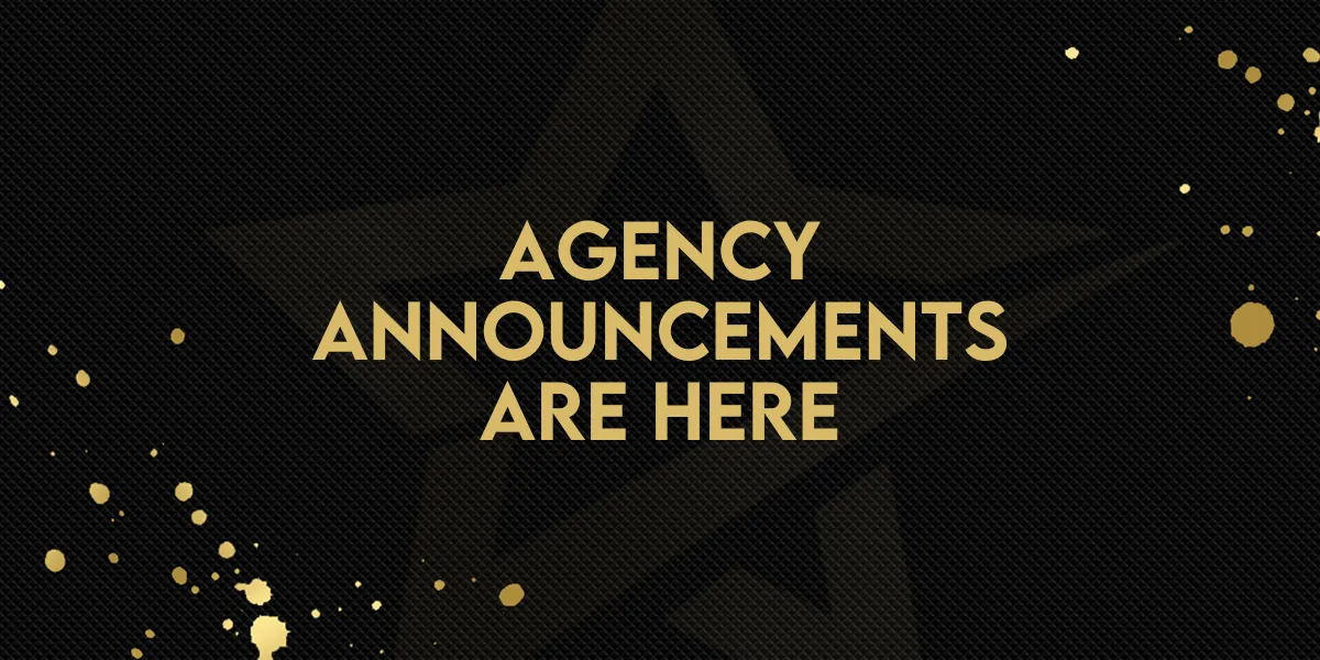 Agency Announcements Are Here