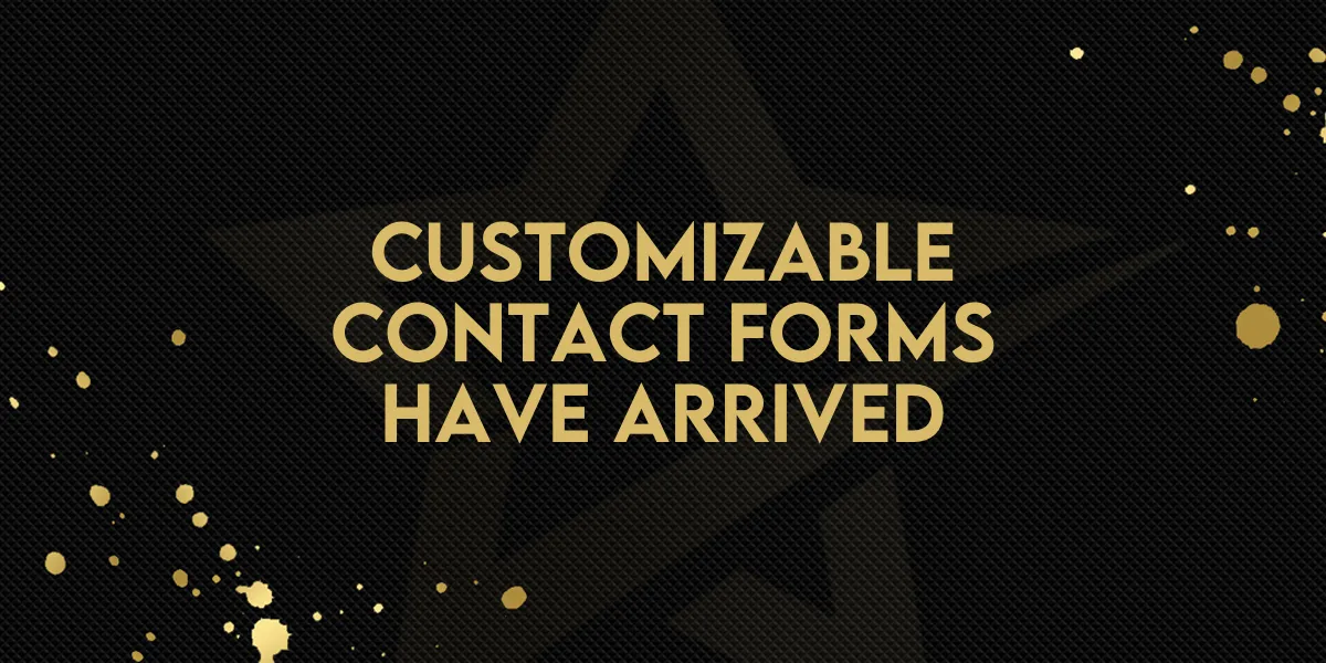 Customizable Contact Forms Have Arrived