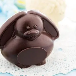 dark chocolate easter bunny