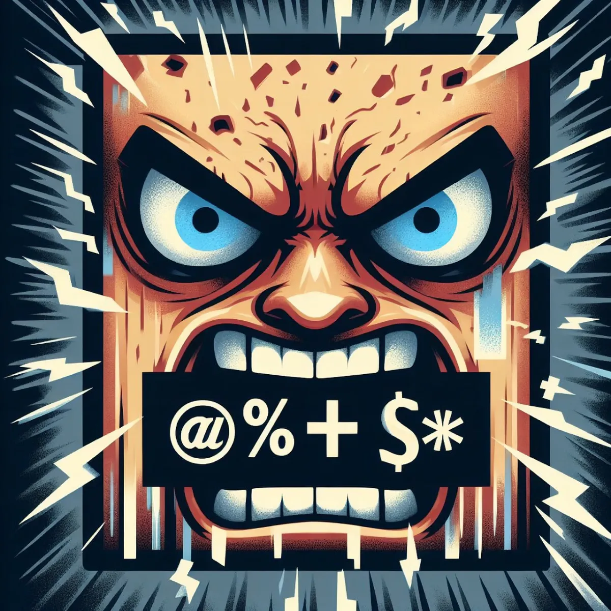 Comic swearing image