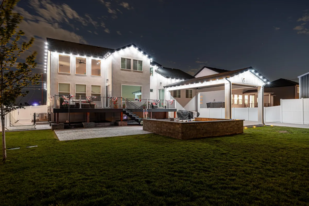 Trimlight accent lighting in Redondo Beach with app-controlled system