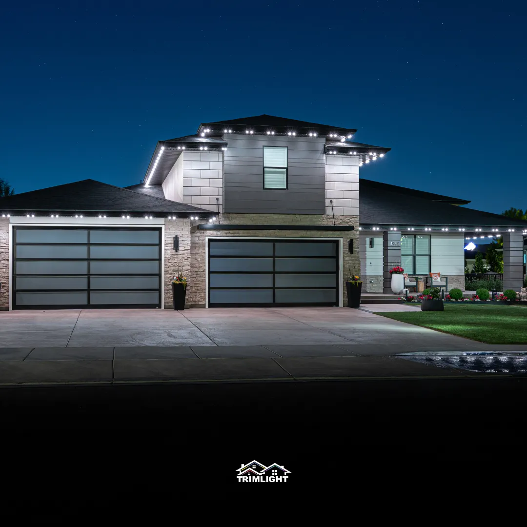 Trimlight permanent house lighting in Long Beach California