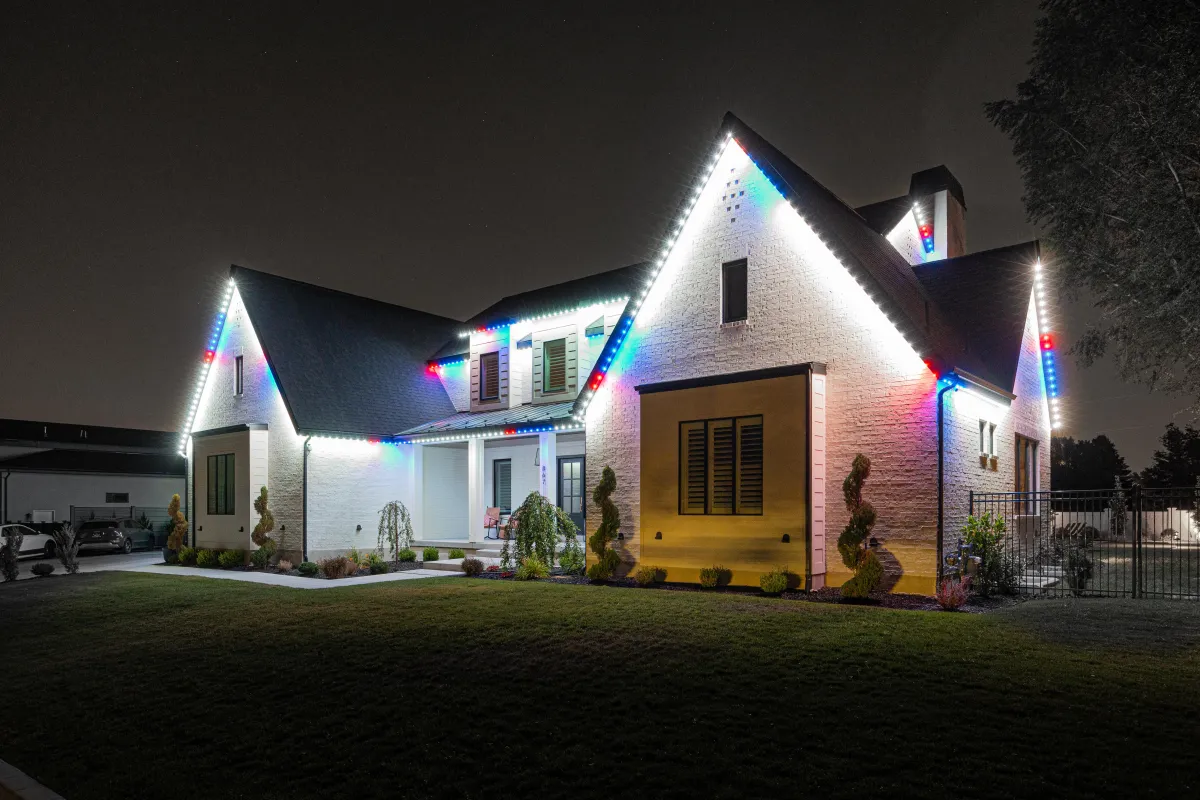 Long Beach professional permanent light install