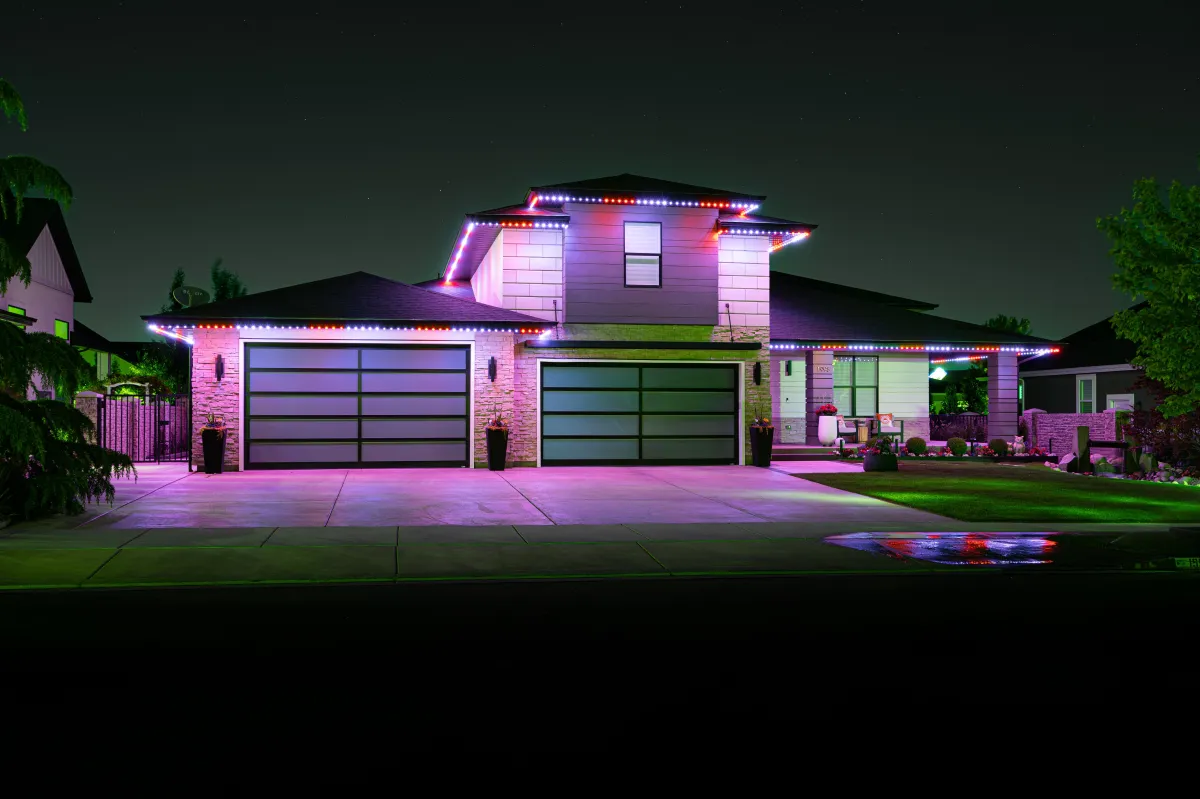Torrance LED holiday light system installation