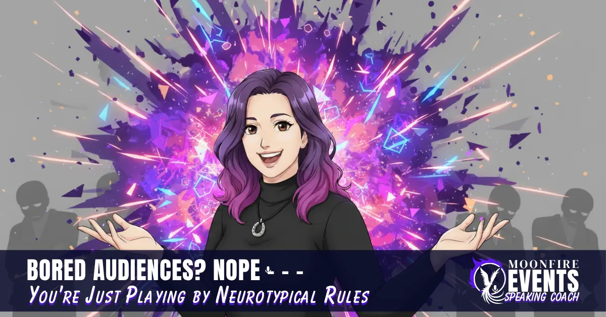 Bored Audiences? Nope  -  You're Just Playing by Neurotypical Rules