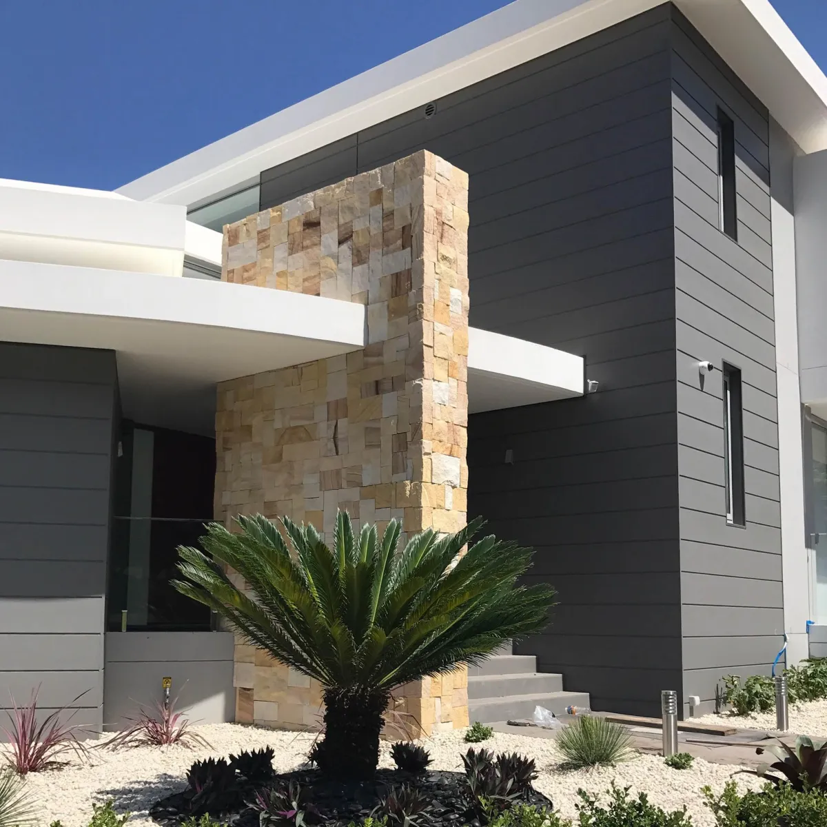 Bold architectural statements with hand-crafted stone.