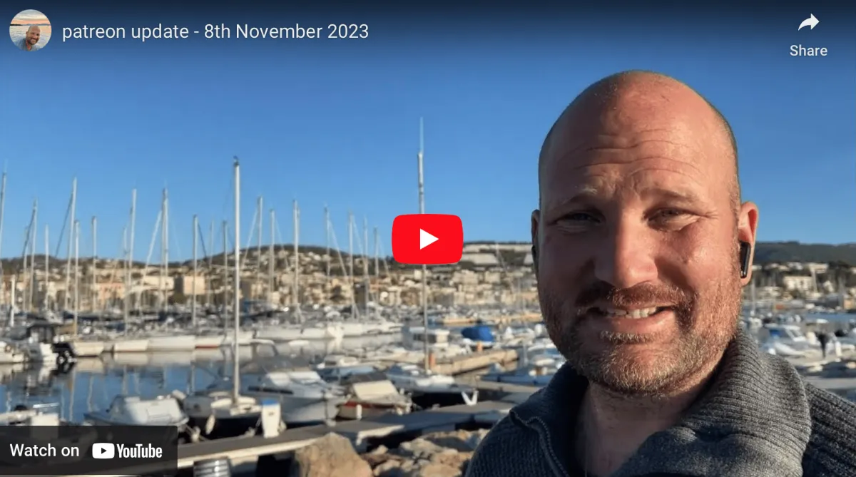 patreon update – 8th November 2023