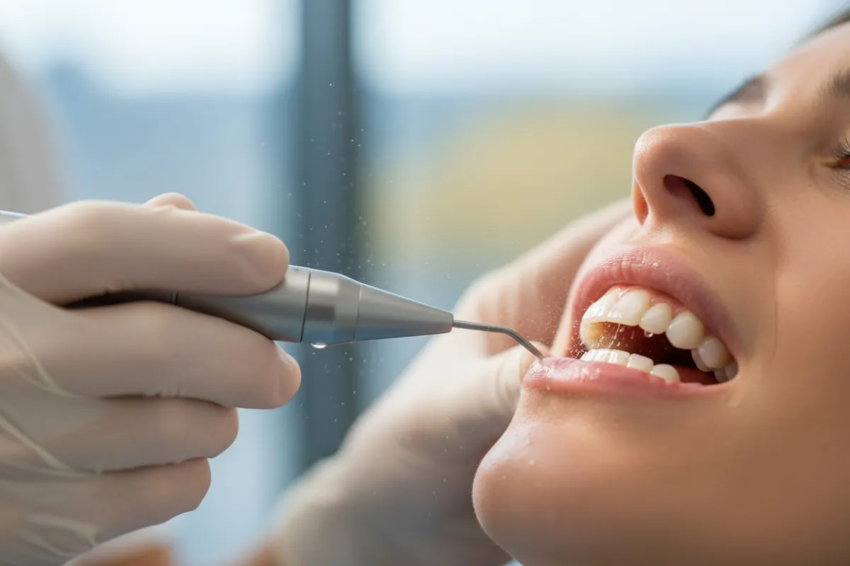 Cosmetic dental treatments correcting stained teeth for a brighter smile in a Miami dental office