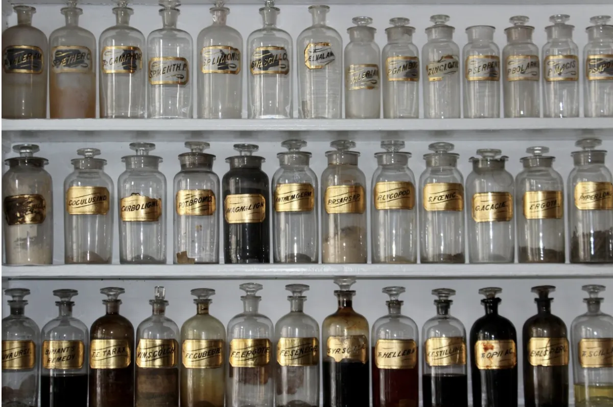 Clearly label what your role is - photo of shelf of labelled jars