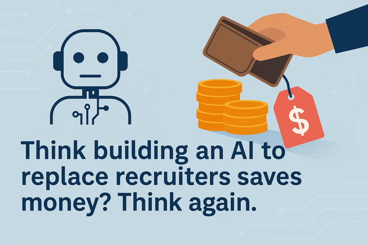 Think building an AI to replace recruiters saves money? Think again.