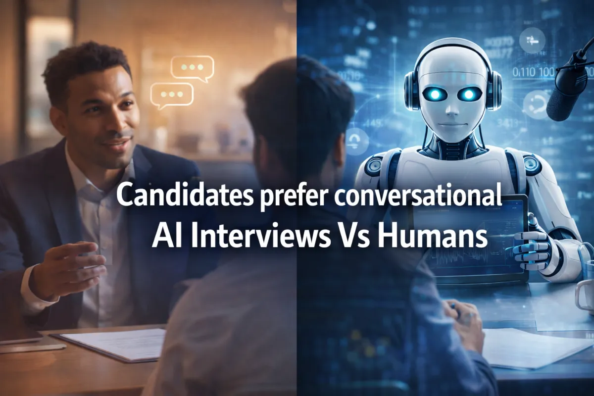 Candidates prefer conversational AI Interviews Vs Humans