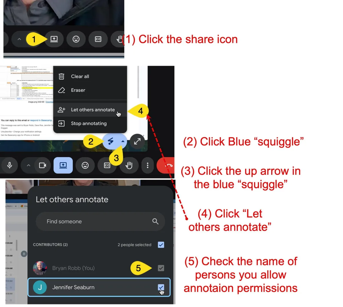 Google Meet Sharing & Annotation