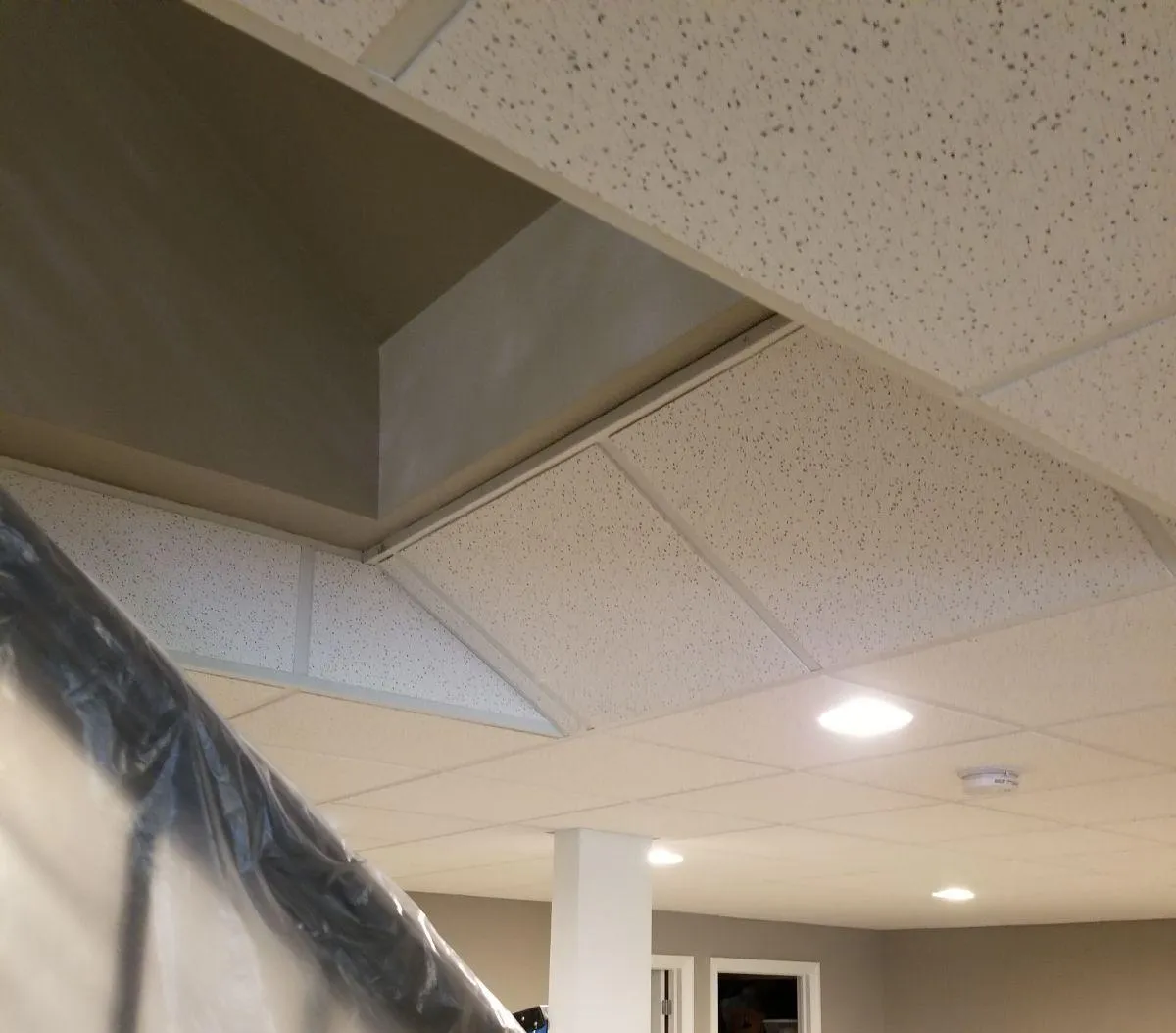 Residential acoustic drop basement ceiling installers
