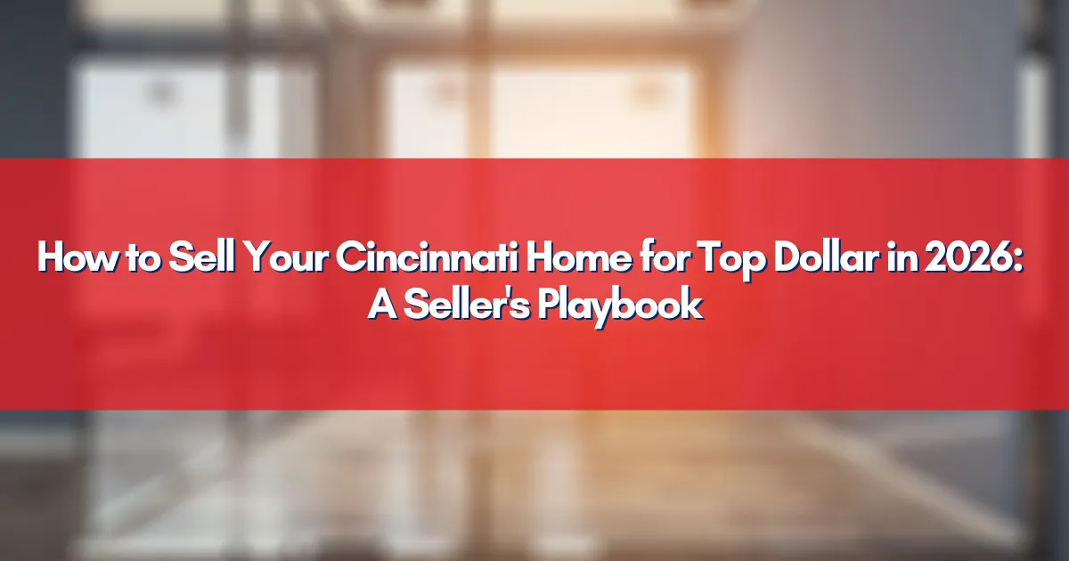 Cincinnati home prepared and staged for sale