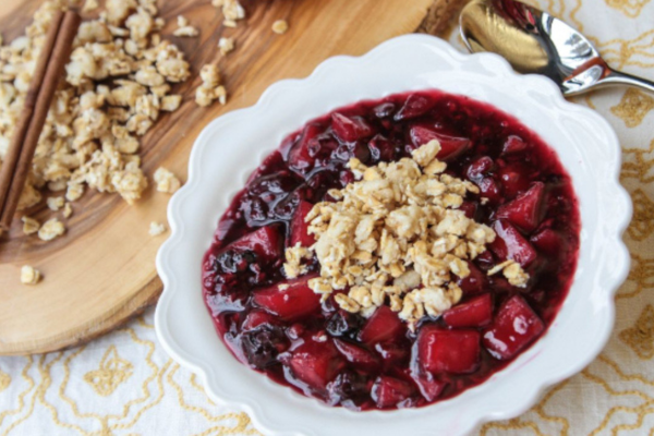 Warm Apple Cherry Compote