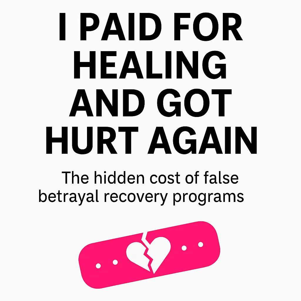 I Paid for Healing and Got Hurt Again: The Hidden Cost of False Betrayal Recovery Programs