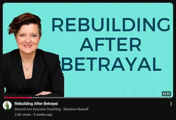 Vanessa Cardenas, Relationship Reset Expert, featured on the Second Act Success Podcast episode Rebuilding After Betrayal, discussing trust repair and emotional recovery