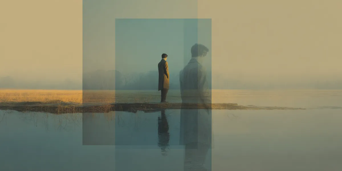 Visual metaphor for true strength versus faked confidence in sales and real estate.