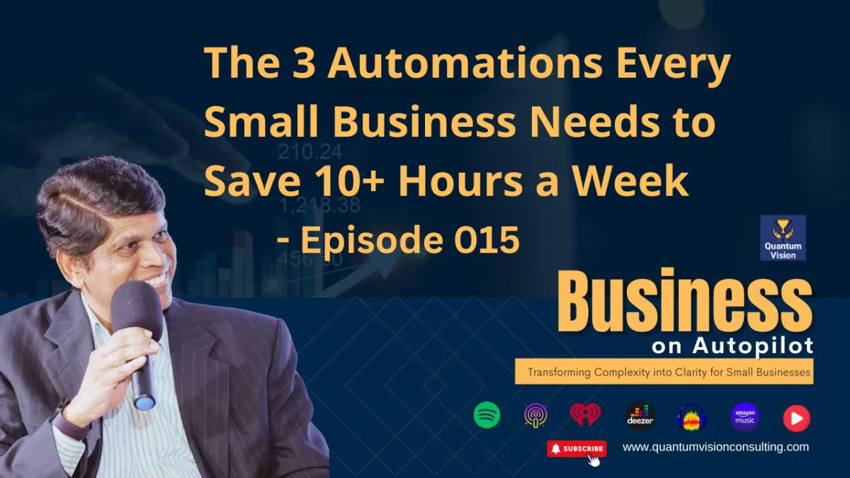 Episode 15: The 3 Automations Every Small Business Needs to Save 10+ Hours a Week