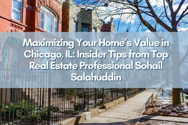 Chicago skyline view emphasizing real estate opportunities with Sohail Salahuddin.