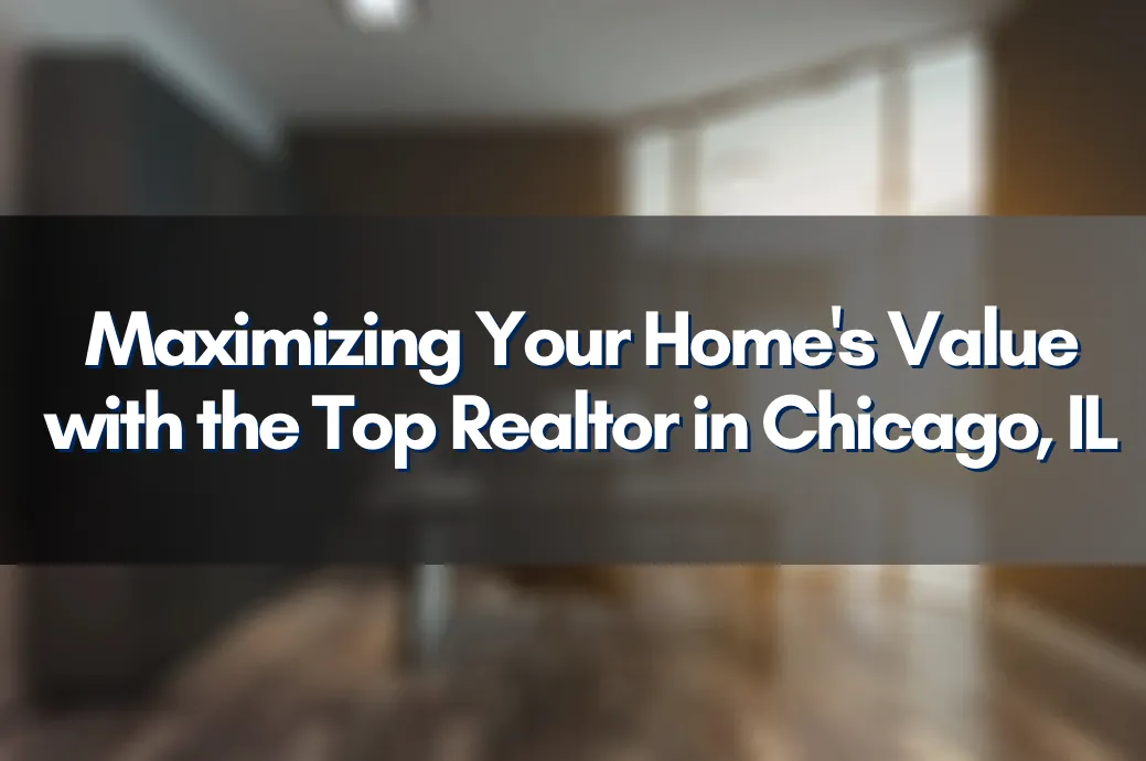 Chicago skyline overlooking residential areas, symbolizing real estate opportunities in Chicago, IL