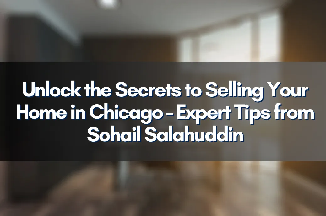 Sohail Salahuddin with Sold Sign in front of a Chicago Home