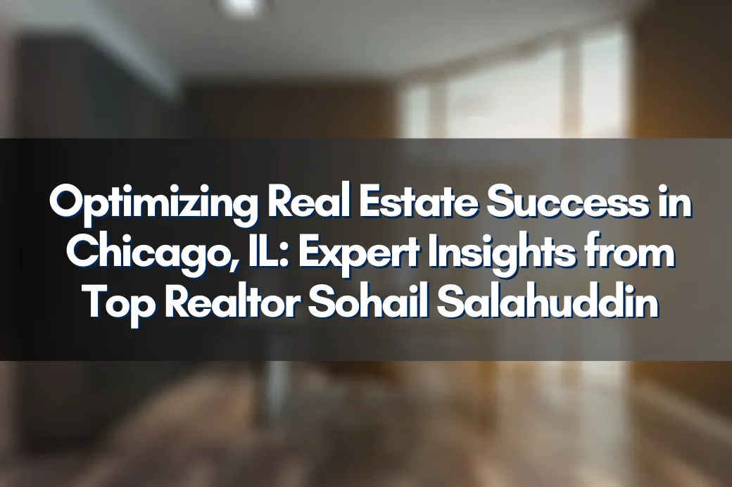 Chicago skyline with overlay text stating 'Top Realtor Expertise'
