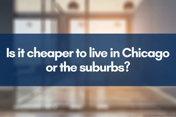 Chicago skyline versus suburban landscape