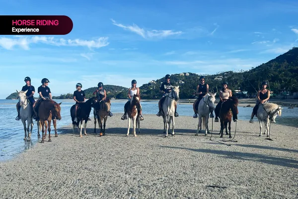 People are riding horse