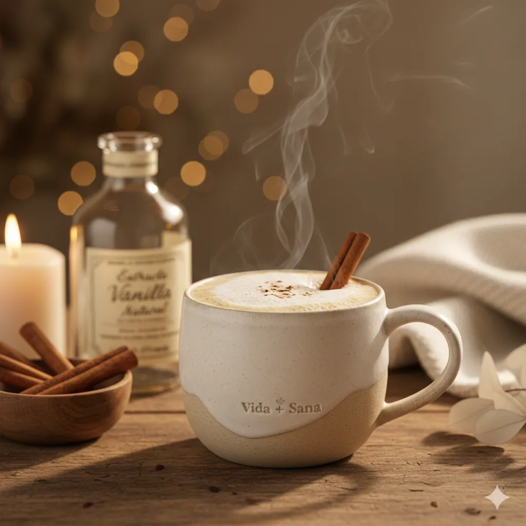 Ritual de Calma Blanca: Elixir de Canela y Vainilla "Vida + Sana"