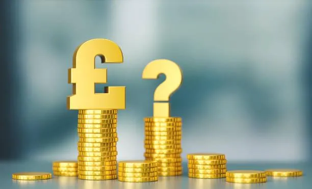 Image of a question mark made out of Pound notes