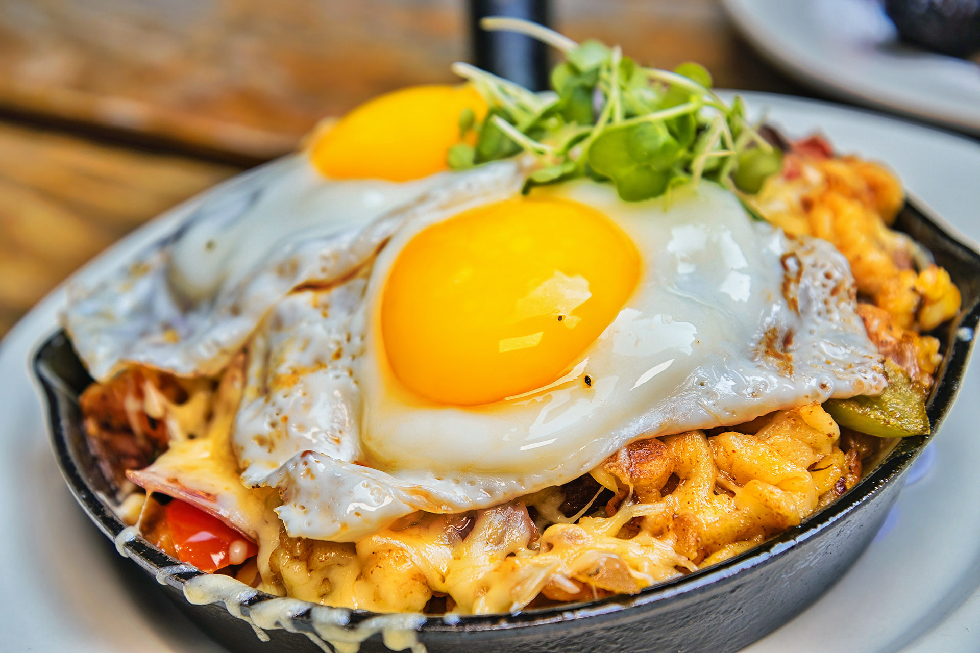 Chorizo & Egg Skillet at Loreley Beer Garden