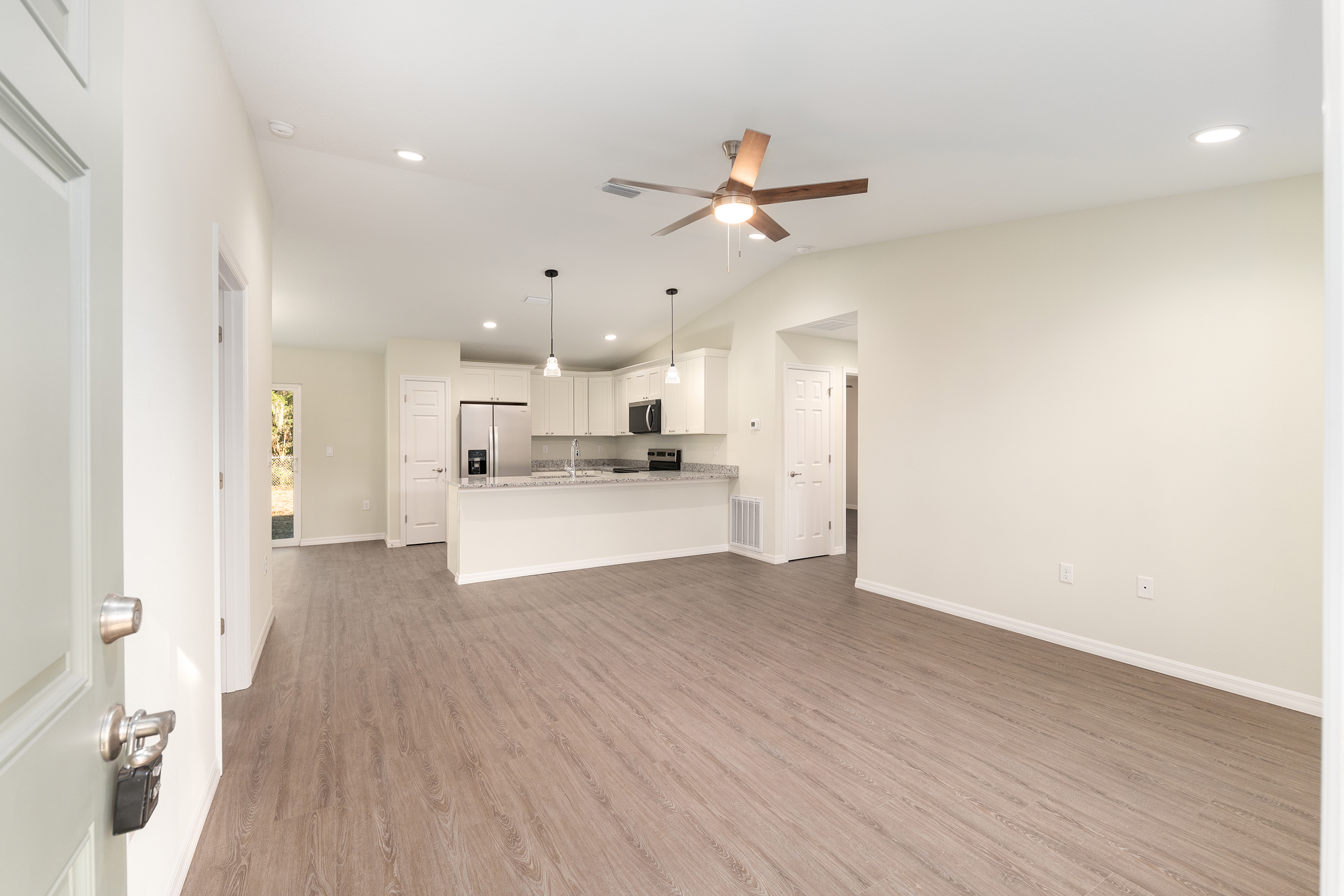 New Build in Central Florida, Dovetail Living room view, 3 beds 2 baths home in Ocala, sebring,