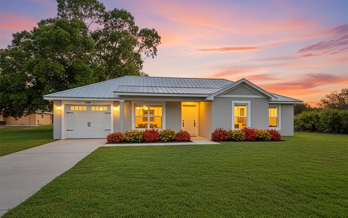 New Build in Central Florida, Dovetail front view, 3 beds 2 baths home in Ocala, sebring,
